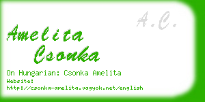 amelita csonka business card
